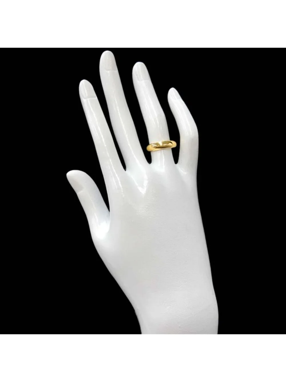 Tiffany & Co Forever Band Ring Width 18k YG Yellow Gold 750